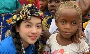 Hoa hậu Thanh Thủy xây giếng cho người Angola