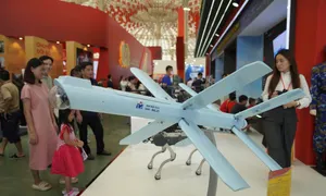 Loạt UAV trưng bày tại triển lãm thành tựu đất nước